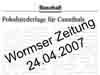 Wormser Zeitung 24.04.2007